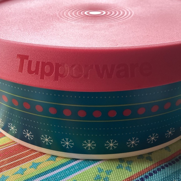 Tupperware Holiday Cookie Canister - Picture 2 of 3